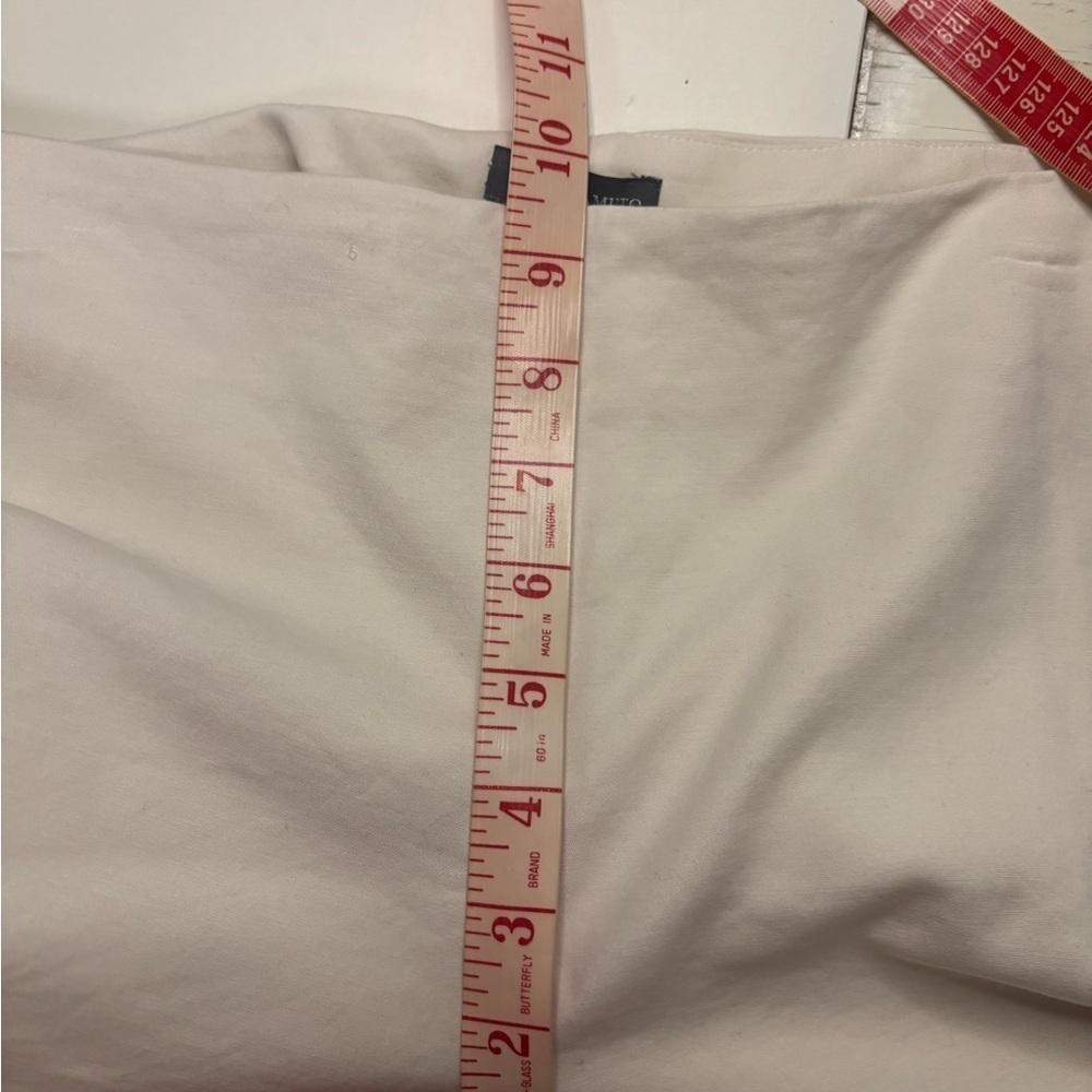 Vince Camuto Women's White Side Zip Up dress pants Size 6 Mid Rise Ankle - Picture 5 of 7
